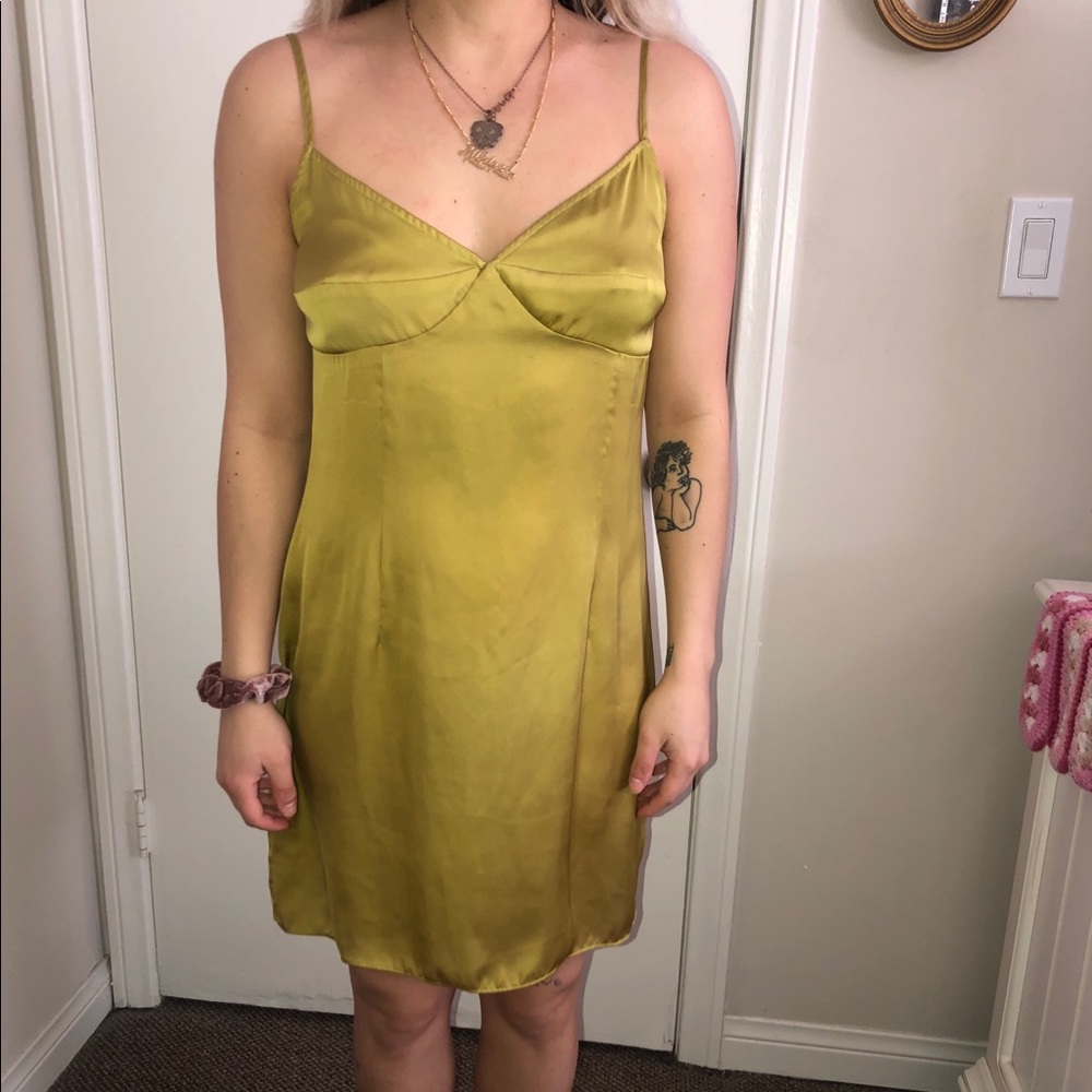 Satin slip dress